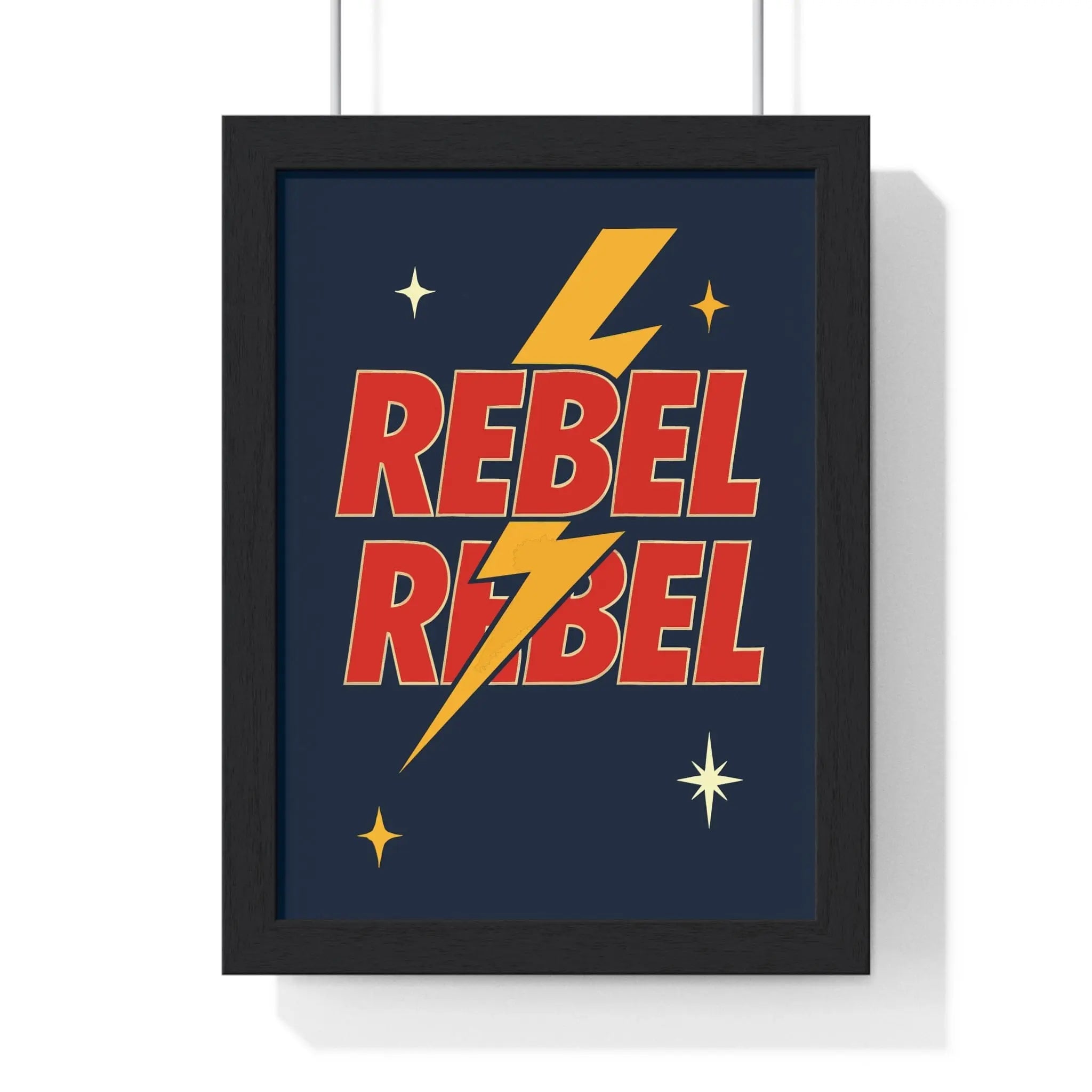 Rebel Rebel Poster | David Bowie Inspired Lyric Wall Art Print