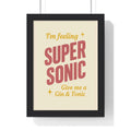 Supersonic Oasis Poster | Gin & Tonic Lyric Wall Art Print