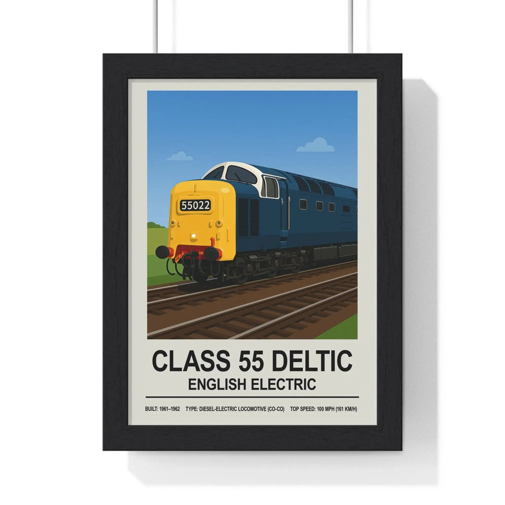 Class 55 Deltic Poster | English Electric Diesel Locomotive Wall Art