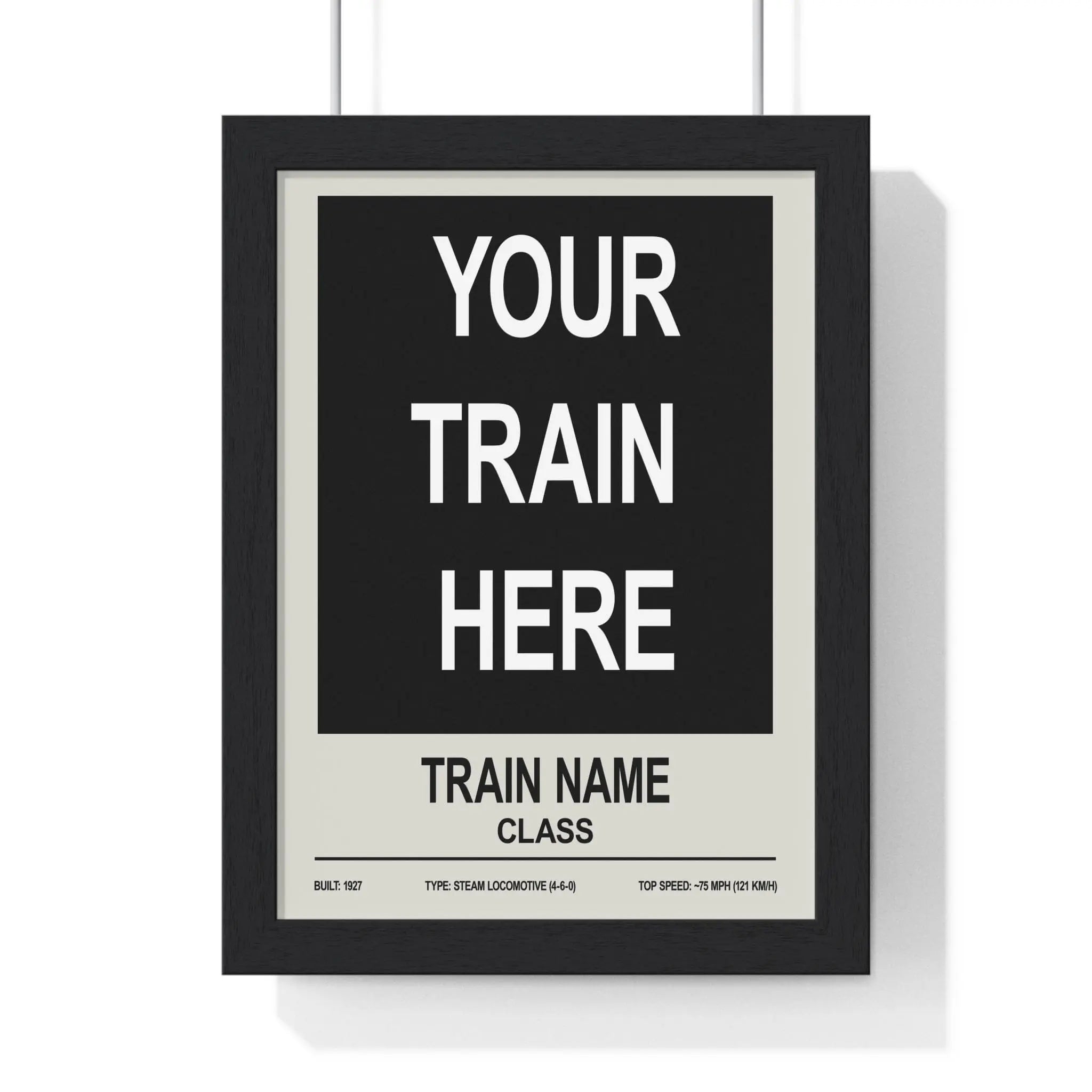 Custom Train Poster – Choose Any Steam, Diesel or Modern Train