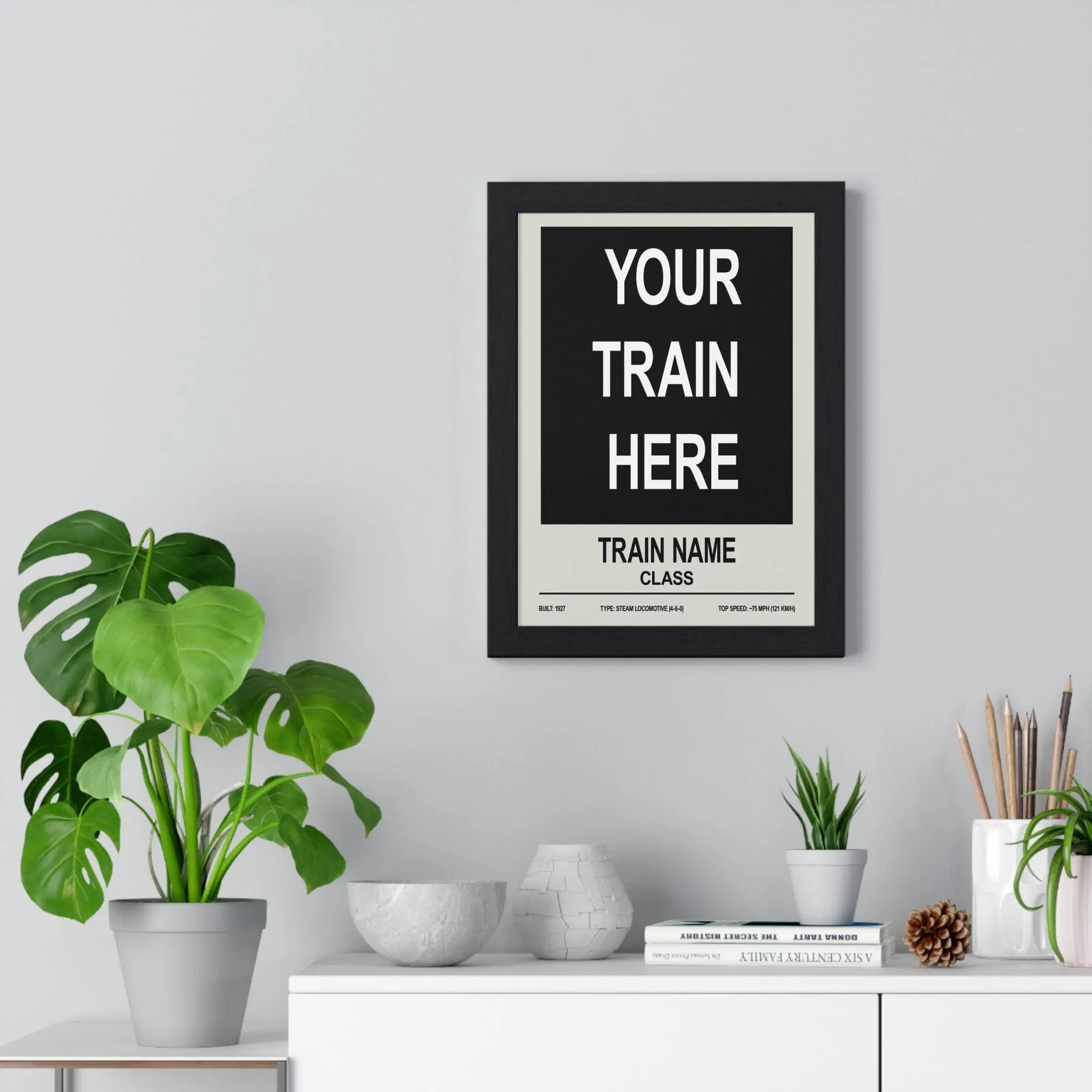 Custom Train Poster – Choose Any Steam, Diesel or Modern Train