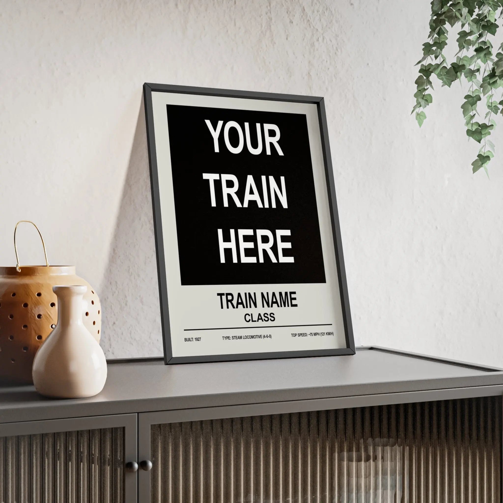 Custom Train Poster – Choose Any Steam, Diesel or Modern Train