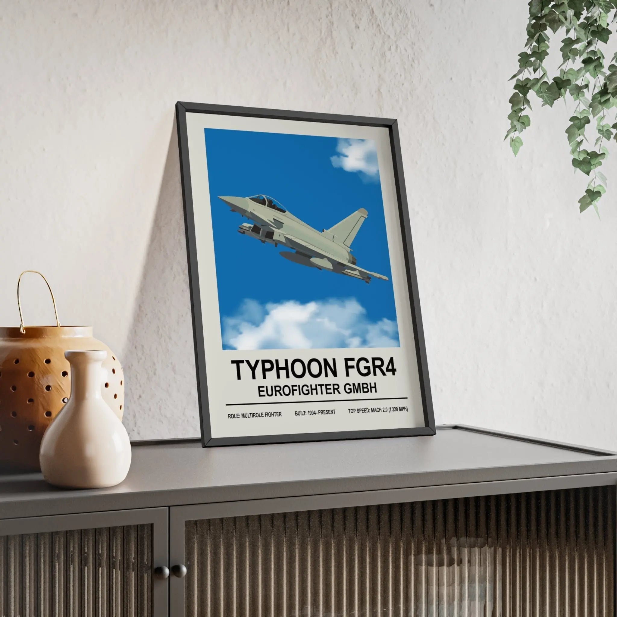 Eurofighter Typhoon FGR4 Poster | Modern Fighter Jet Print