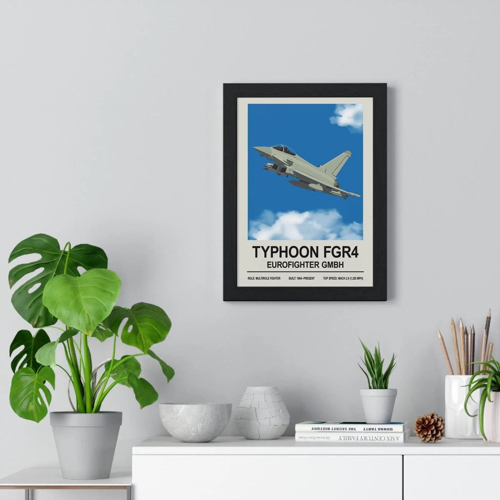 Eurofighter Typhoon FGR4 Poster | Modern Fighter Jet Print