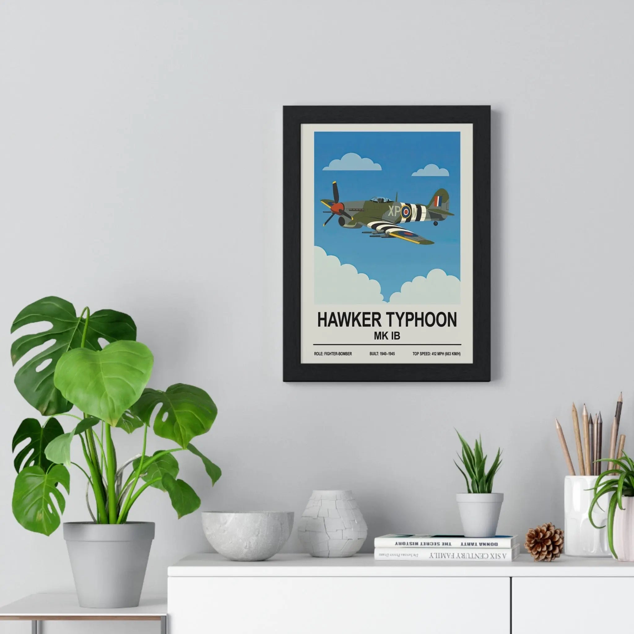 Hawker Typhoon Poster | WWII Fighter-Bomber Plane Print