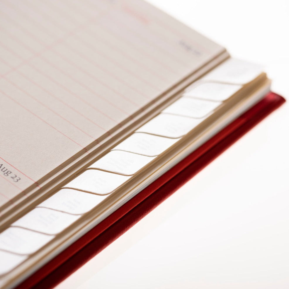 2026 Desk Diary - Week-to-View Planner - Red